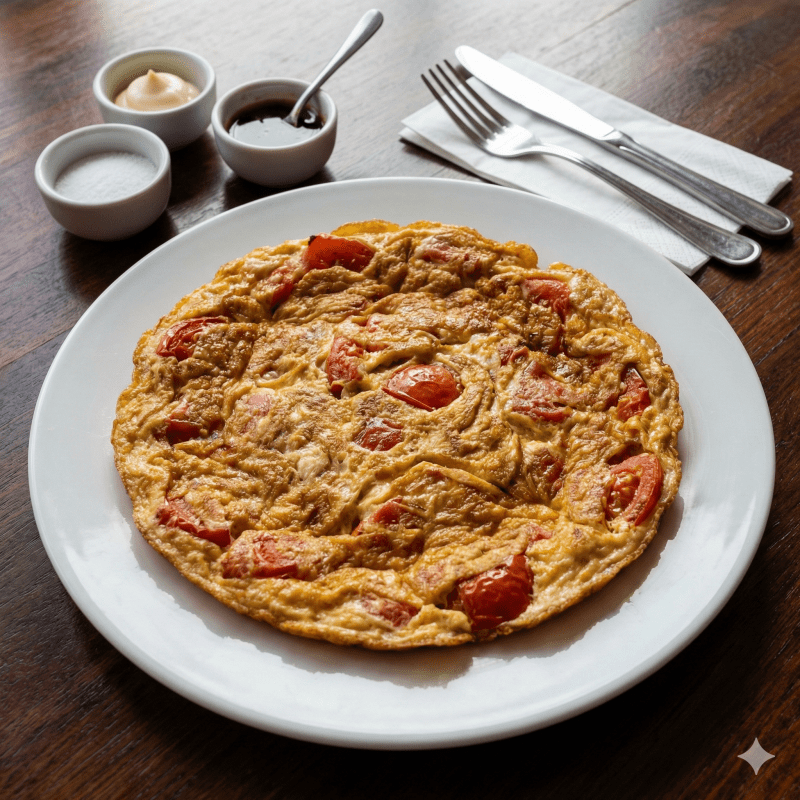 Omelette à la tomate - La Citronelle