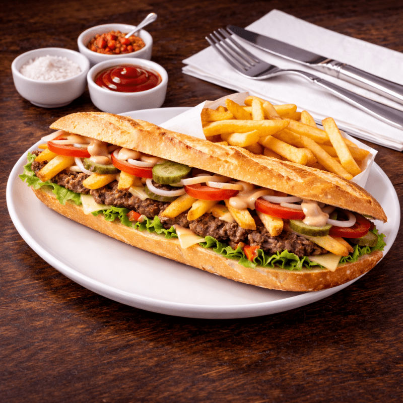 Sandwich à la Viande Hachée - La Citronelle