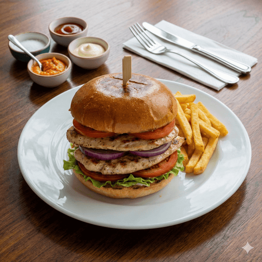 Double Burger Poulet - La Citronelle