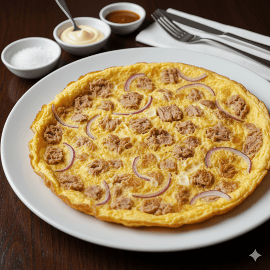 Omelette au Thon + Oignons - La Citronelle