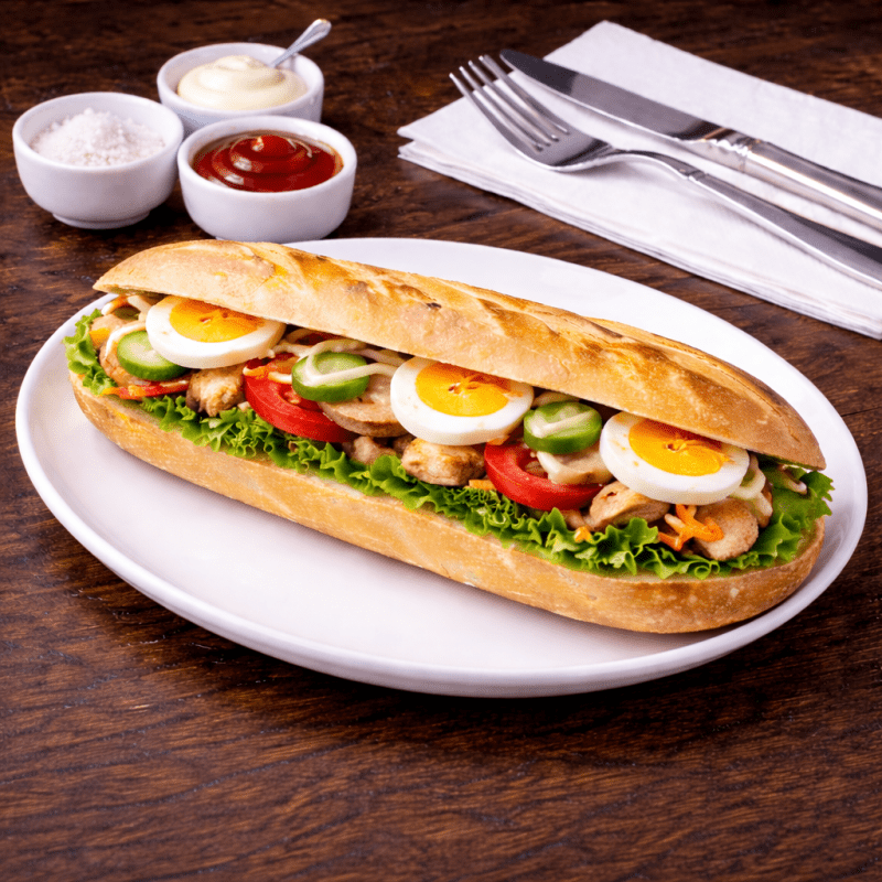 Sandwich Crudités + œuf - La Citronelle