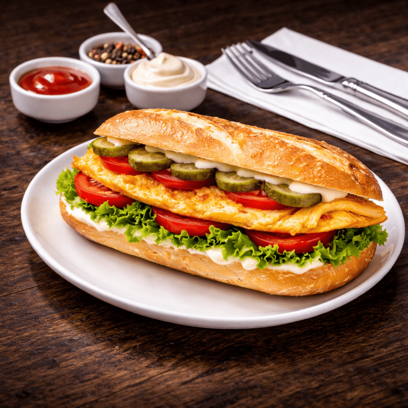 Sandwich Omelette Nature - La Citronelle