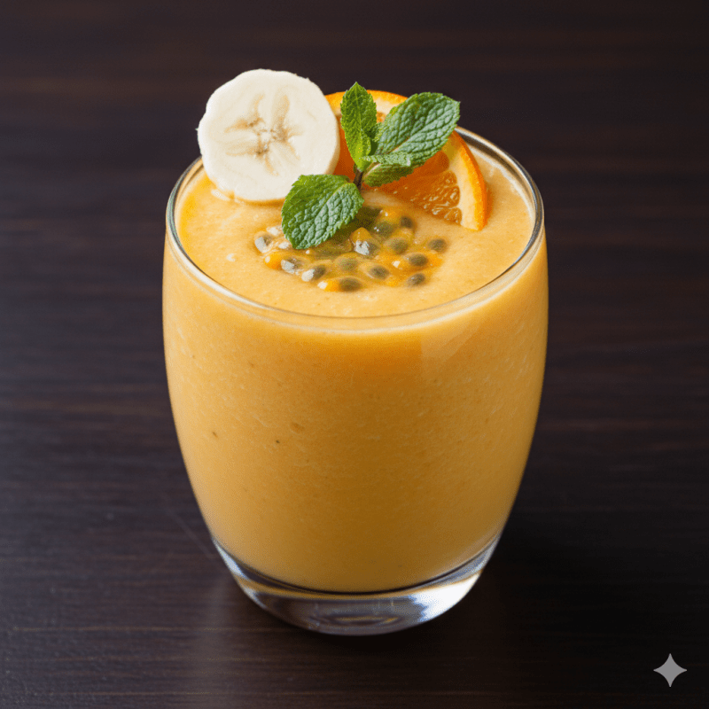 Smoothie Banane + Orange + Passion - La Citronelle